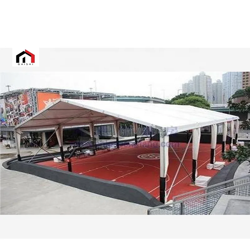 Горячая распродажа мембранная структура шатер изогнутая палатка постоянная Спортивная для теннисного корта тренажерного зала