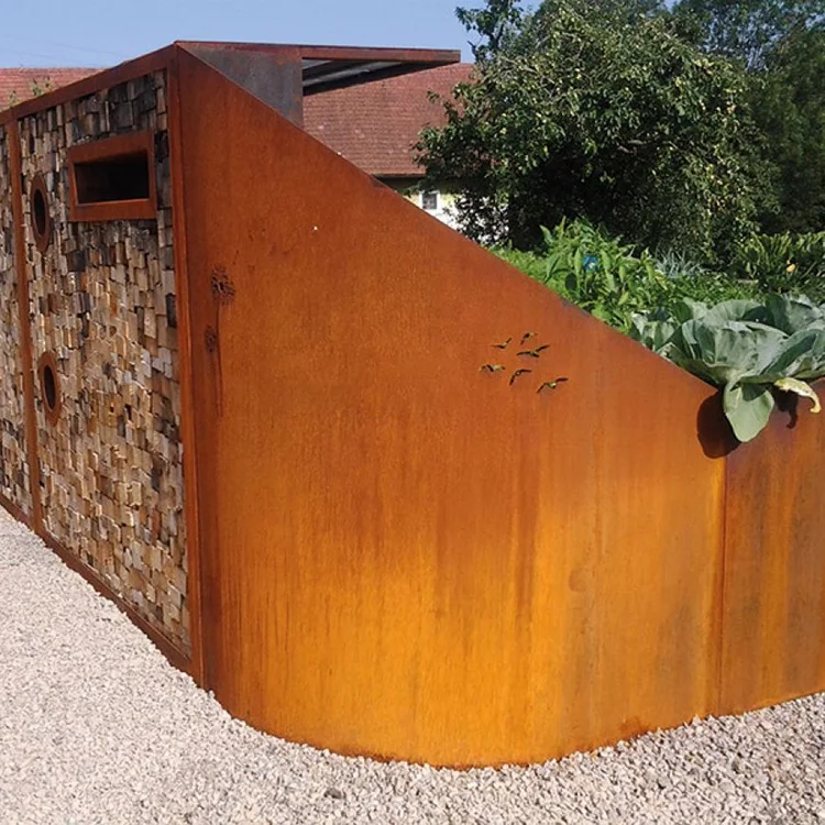 Laser Cut Outdoor Garden Metal Fencing Corten  Fence