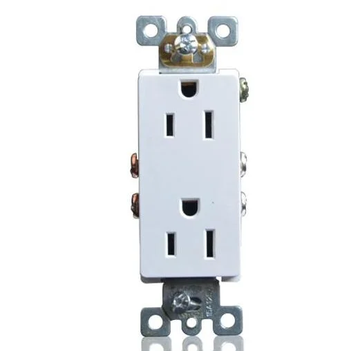 Shanghai Linsky NEMA SSRE-1 15A 125V Decorator Deplex Receptacle Tamper Resistant With Switch Outlet Socket