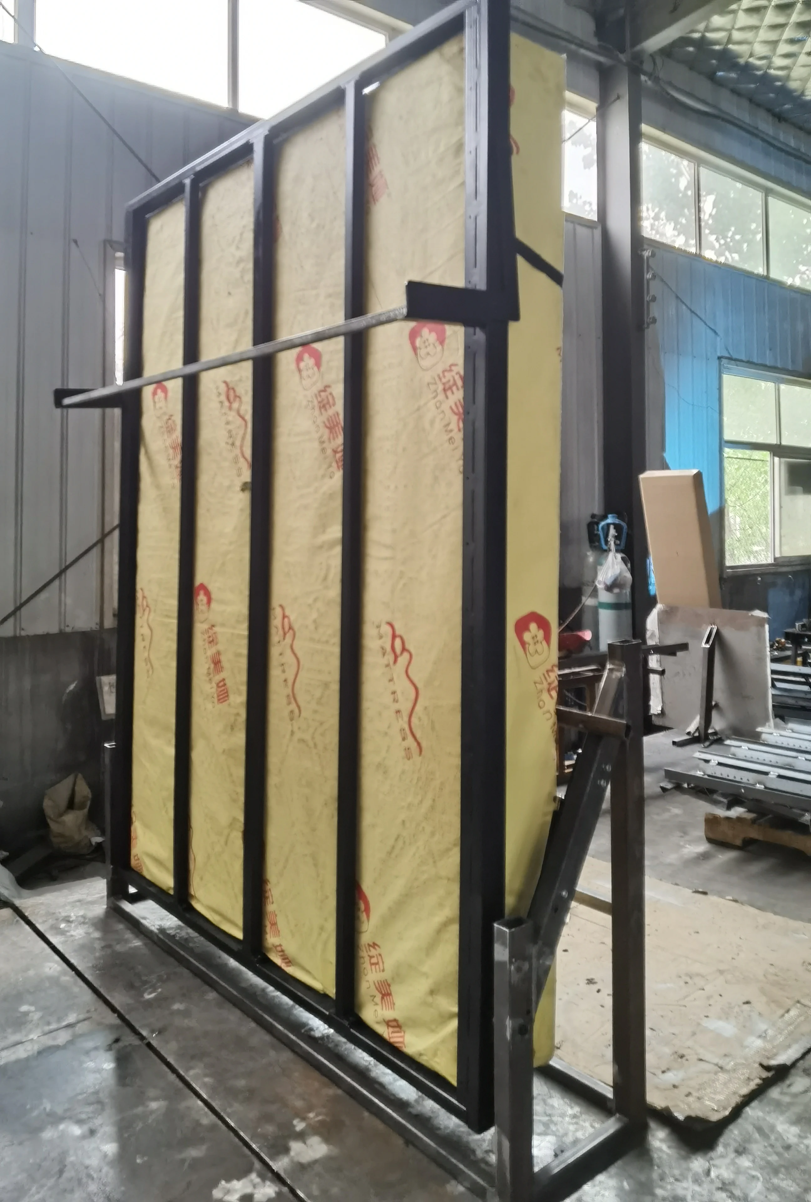 Hot Sale Space Saving Bedroom Furniture Piston Lifting Mechanism Murphy Bed Frame with Hardware Kit for Single Apartment