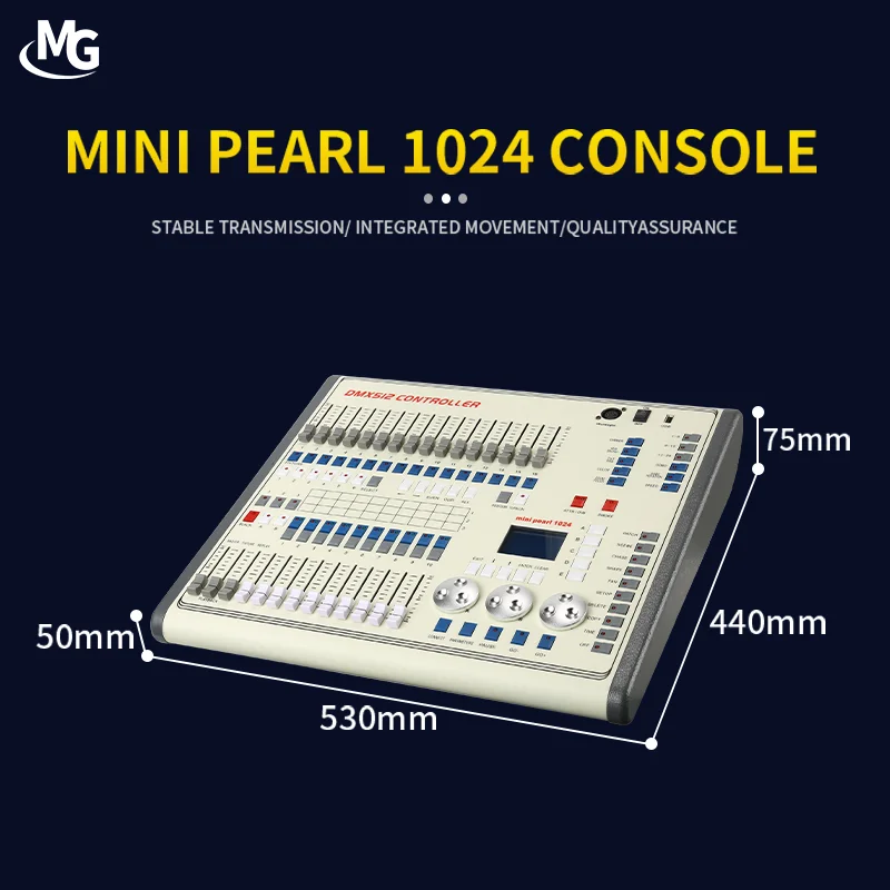 DMX 512 Console Light Controller MiNi Pearl 1024 Stage Lighting Effects Console For Wedding Disco Nightclub DJ Equipment