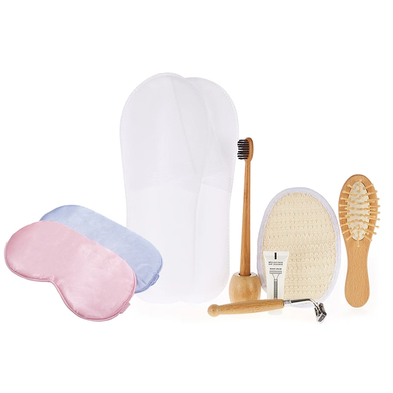 Luxury hotel amenities high quality eco friendly hot sale 5 star disposable popular hotel toiletries set