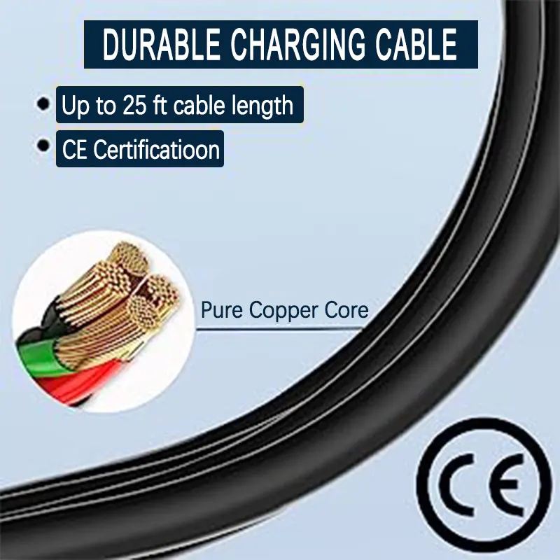OLINK Manufacturer 32A 48A  7KW  11KW Electric Car Charger GBT EV charging plug gun cable