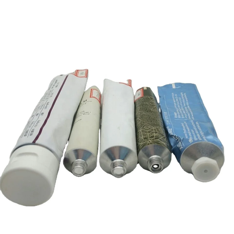 Custom 30ml 50ml 100ml 120g Matte Black Manual Squeezer Cosmetic Aluminium Toothpaste Tube Hand Cream Tube Packaging