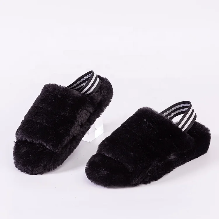 
Walk Diary Slippers for Women Sandals Slide Soft Plush Fuzzy Cozy Open Toe House Memory Foam slipper 