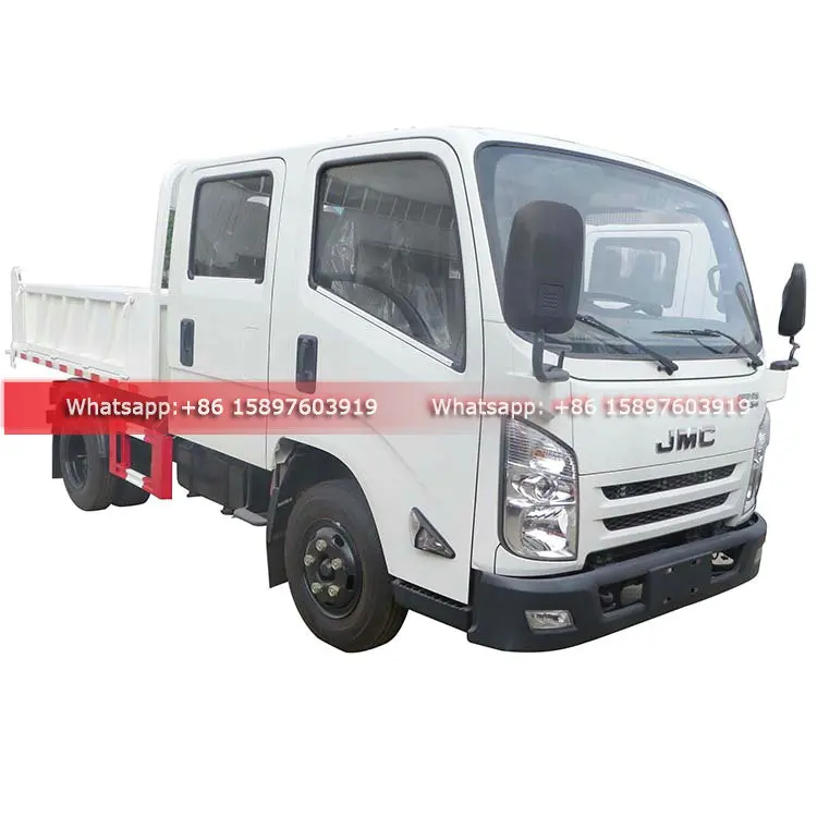 Superior Quality JMC Double Row Cabin Dump Truck 3 Tons 4Ton JMC Trucks Cheaper Price For Sales