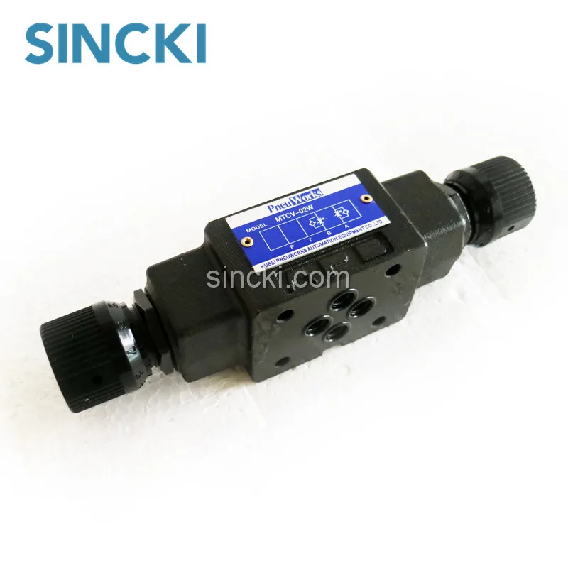 Yuken Type MTCV-02 Modular Hydraulic check Throttle Valve