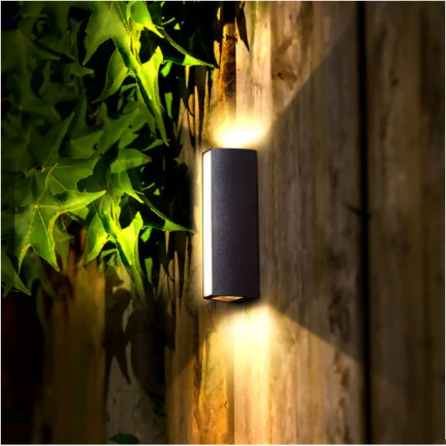 Outdoor simple flashing silver balcony stair Zylindrischen blinkende silber 4W led wall lamp