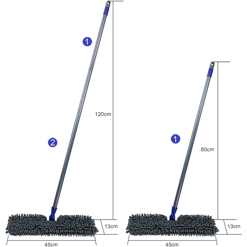 Microfiber Mop Refills Dry Wet All Surface Cleaning Double Sided Chenille dust Flip Mop vacuum cleaner floor brush
