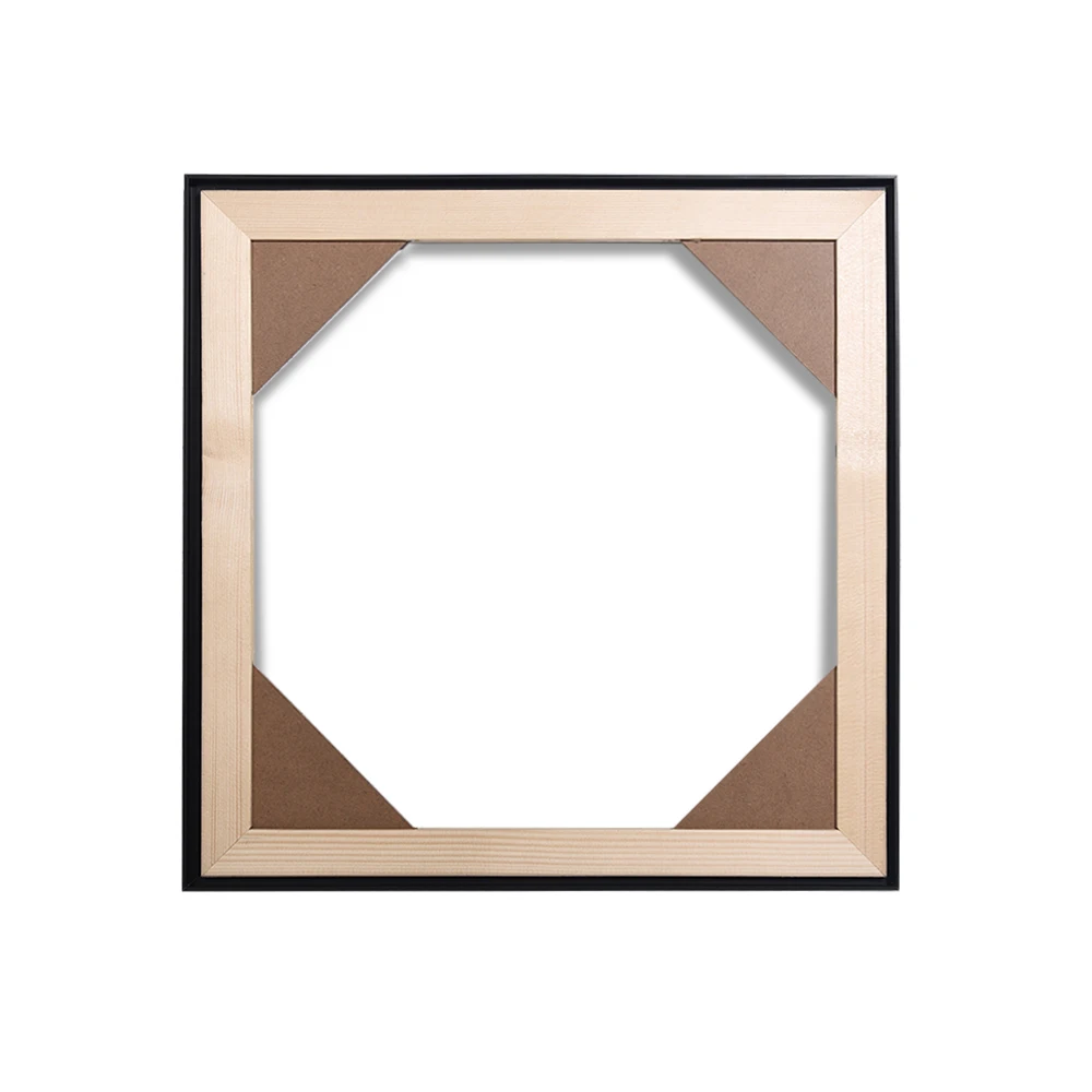 Gold Color 30x30cm DIY Wood Frame Fashion Aluminum Photo Picture Display Metal Poster Display Frame