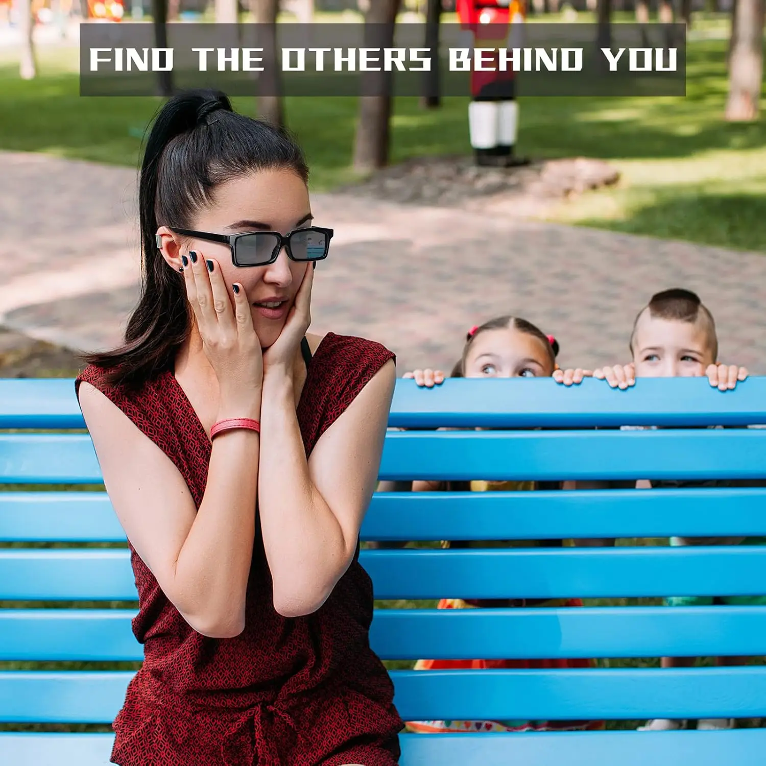 Novelty Toy Spy Glasses Rear View Mirror Sunglasses