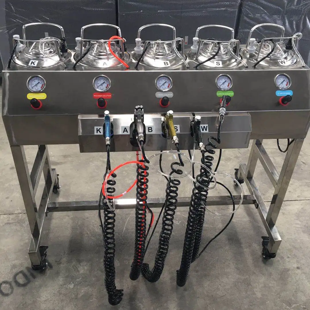 WIKI Chrome Spray Plating Machine Stainless Steel Hydrochrome Spray on Chrome System