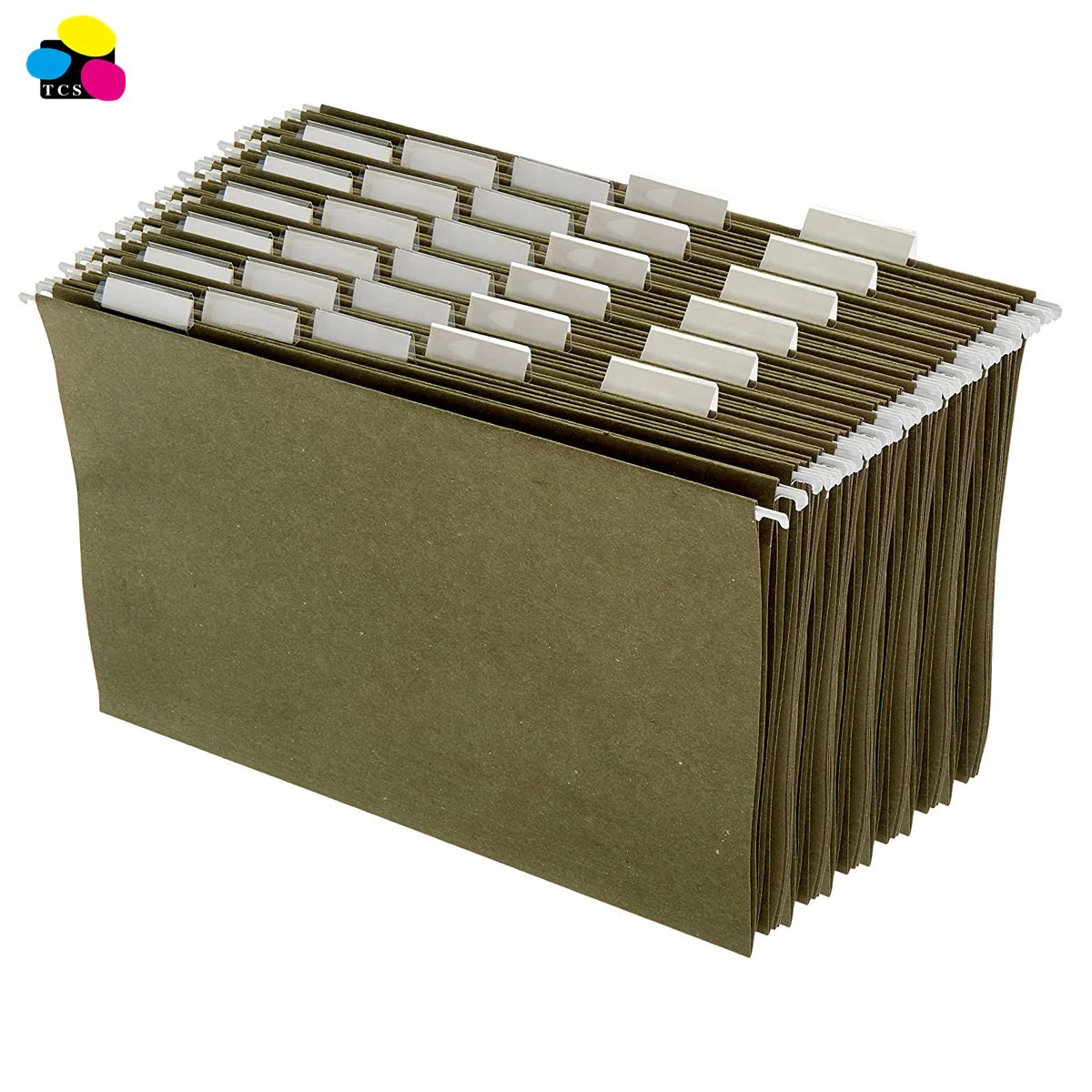 stationery product 25 per Box Legal Size 1/3-Cut Adjustable Tab Standard Green Hanging File Folder