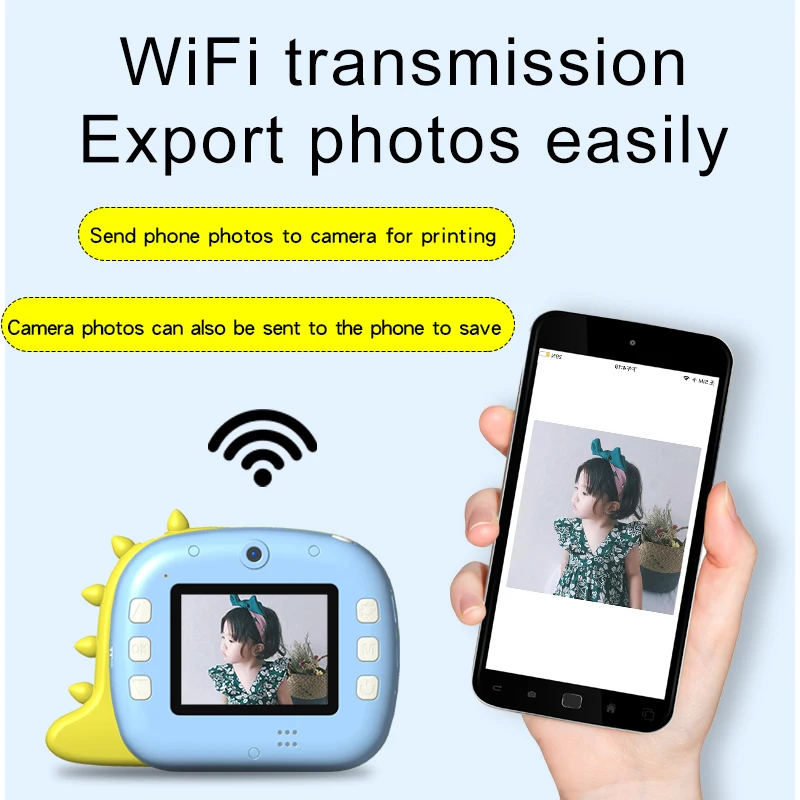 Wi-Fi детская камера 1080P видеорегистратор двойная принтер рождественские подарки на день рождения для мальчиков
