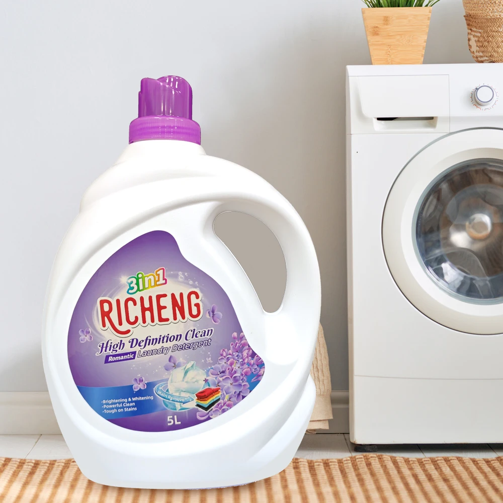 Wholesale New formula 3 in 1 Fragrance Lasting 5L Wash Liquid Laundry Detergent for Washing All Clothes Cleaning Products