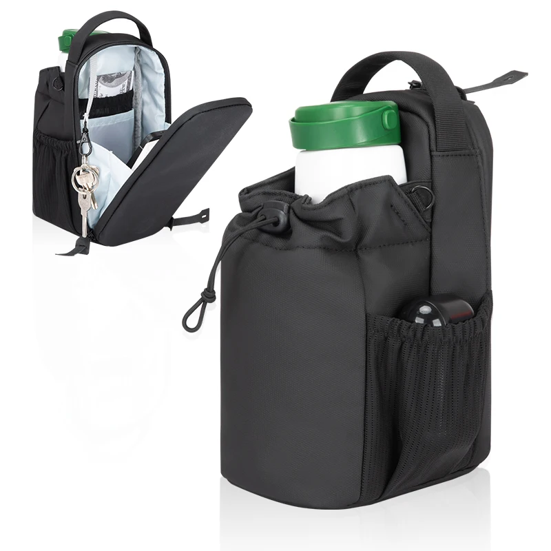 Wholesale Custom Waterproof Pouch Travel Bottles Crossbody Bag Small Sling Bag Bottle Holder With Strap and Magnets