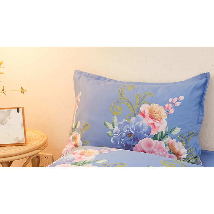Hight quality microfiber bed sheets double bed home choice bedding 3d print bedsheets sets duvet cover