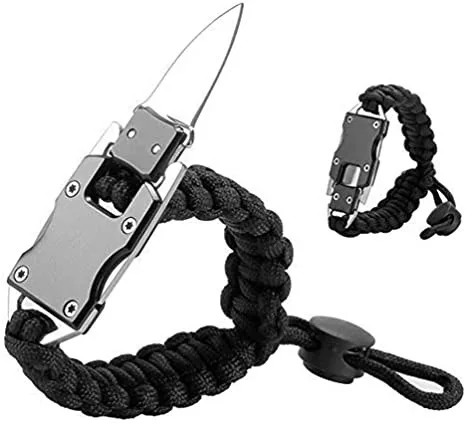 With Digital Watch Fire Starter Compass Whistle Anthrive Outdoor 7 in 1 Multifunctional  Survival Bracelets