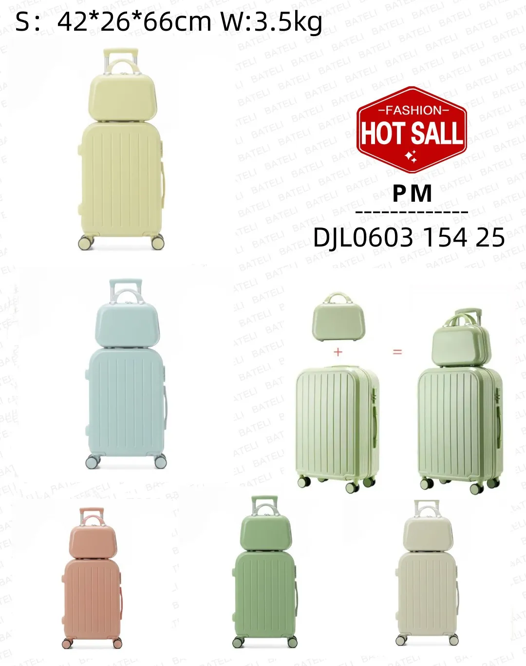 Factory price travel style luggage bag set carry on opular7 buyers mini suitcase packaging box