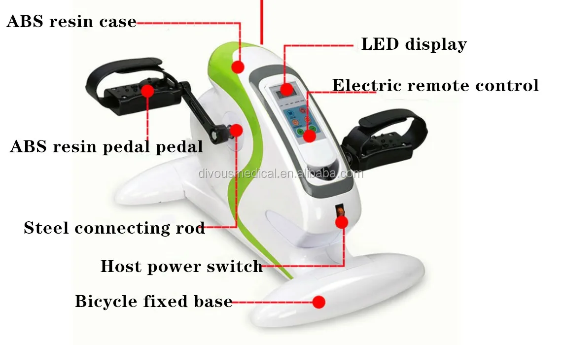 Upper and lower limbs manual electric rehabilitation machine for the elderly stroke anti-smash pedal bicycle