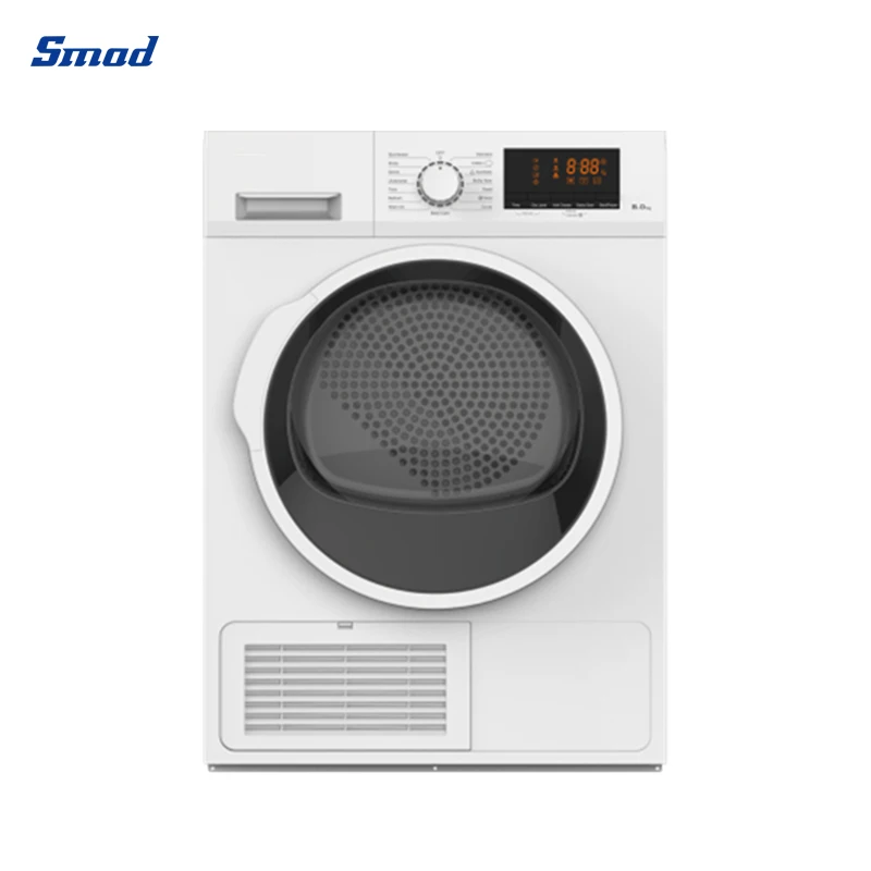 Electric household tumble heat pump clothes dryer