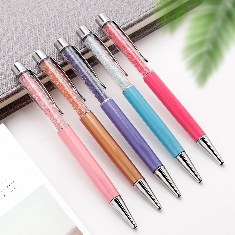 2023 New Design Metal Crystal Fat Ballpoint Pen with Custom Logo Hotsales Writing Pen Ballpoint for Gift