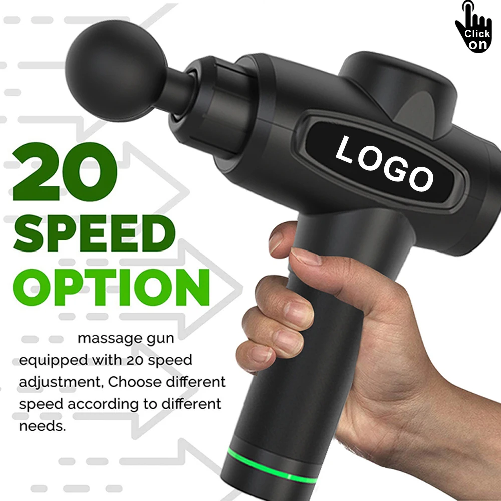 Sungpo Custom Logo Gym Sports Back Wireless Massage Gun 30 Speed Percussion New Heated Muscle Rotating Arm Deep Mini Massage Gun