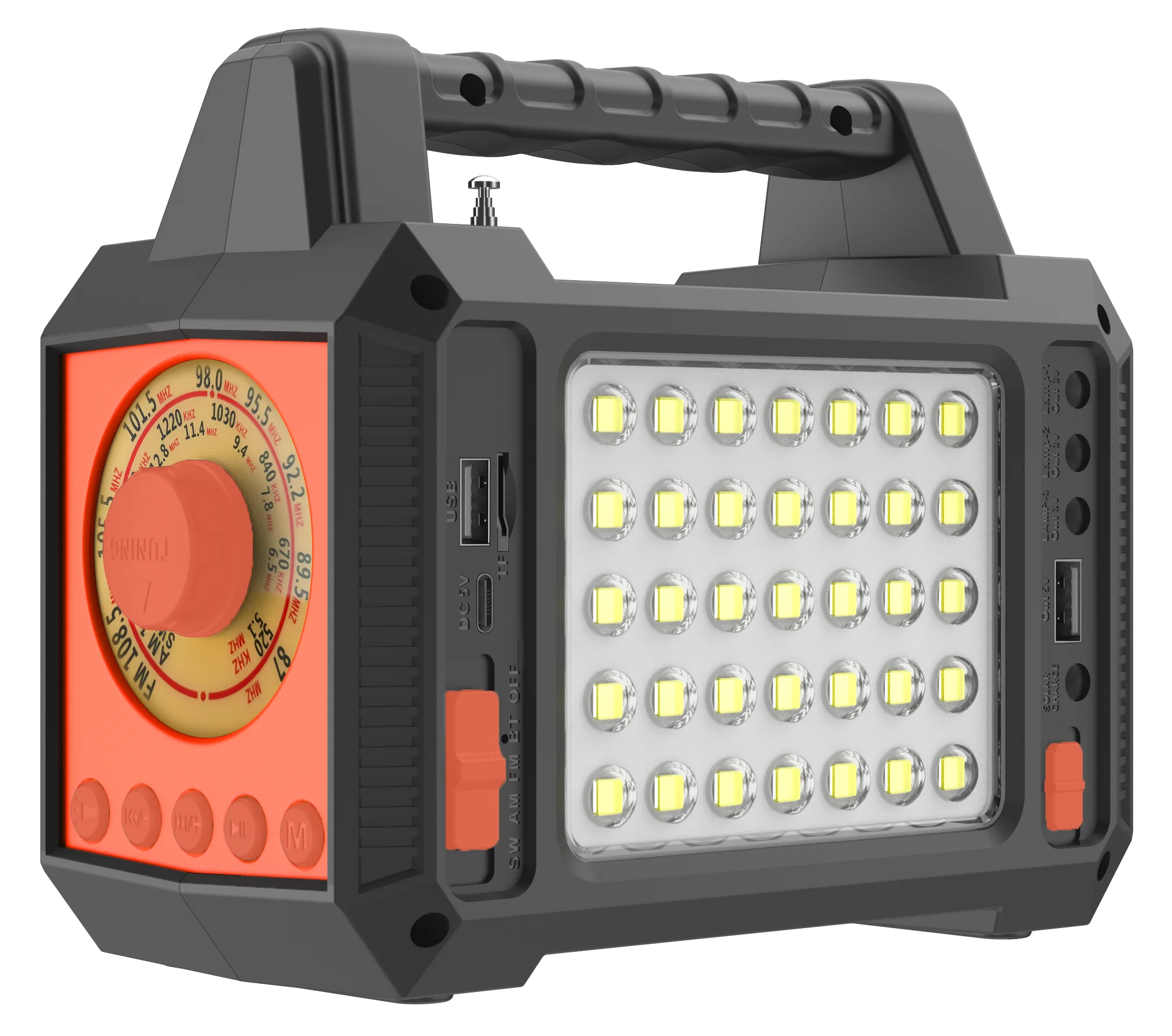 Wholesale High-Quality solar power lighting system rechargeable with USB Radio Solar Energy Charging Kit