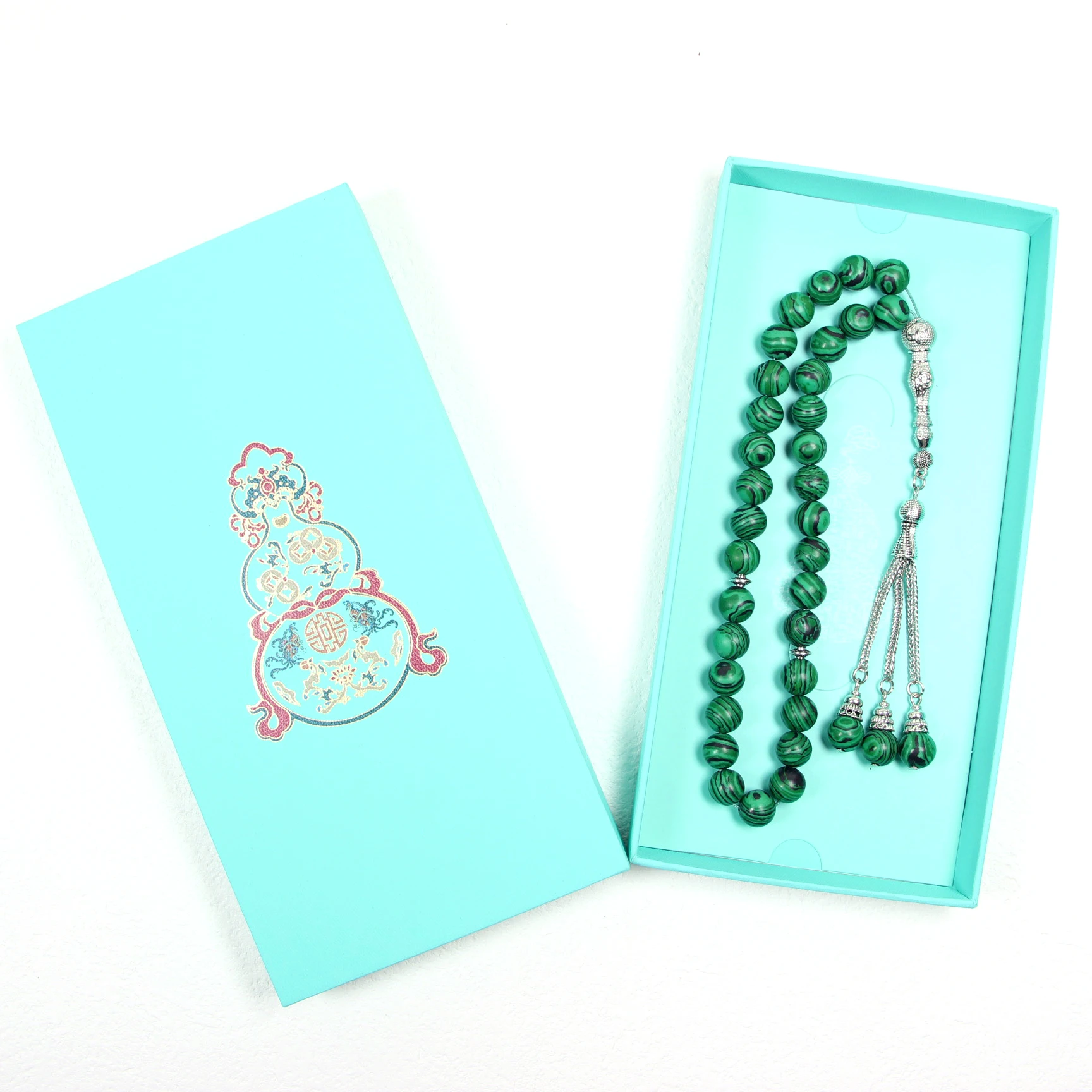 Synthetic malachite Muslim rosary 33 beads 10mm rosary Muslim Prayer bead Islamic Prayer bead Tabithi Rosary bracelet