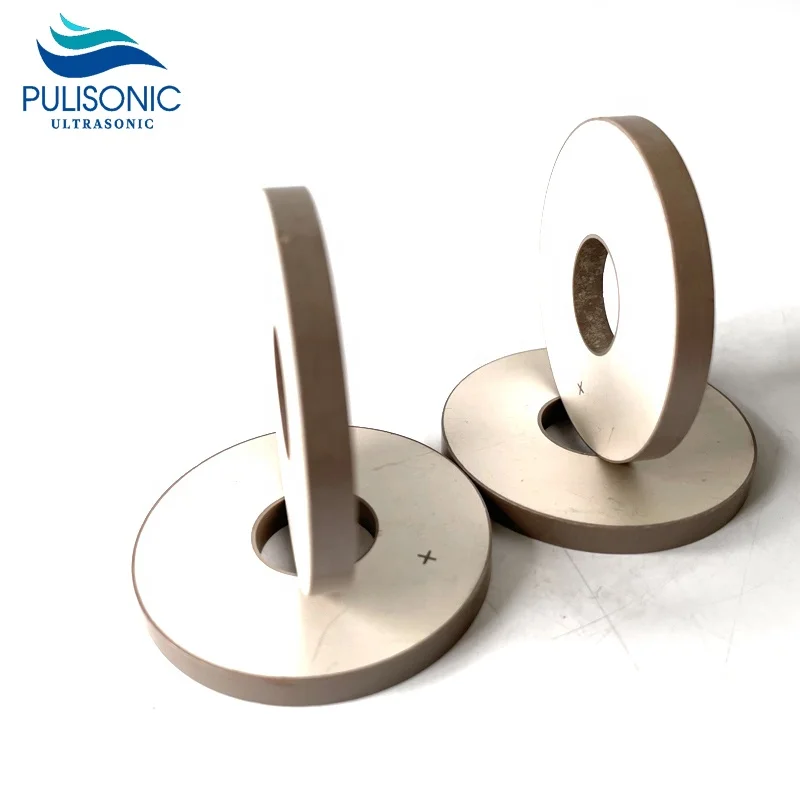 50mm Diameter Ring Piezoelectric Ceramic As 15khz/20khz Ultrasonic Sensor Piezoceramic  Parts