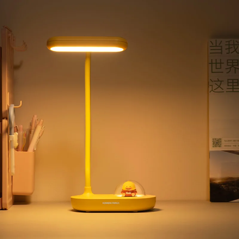 ICARER FAMILY Rechargeable LED Desk Lamp Cordless Warm Light Night Lights for Home for Restaurant Decorative Table Lighting