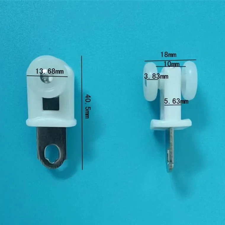 Factory wholesale curtain track runners, in stock different kinds of curtain rail wheels