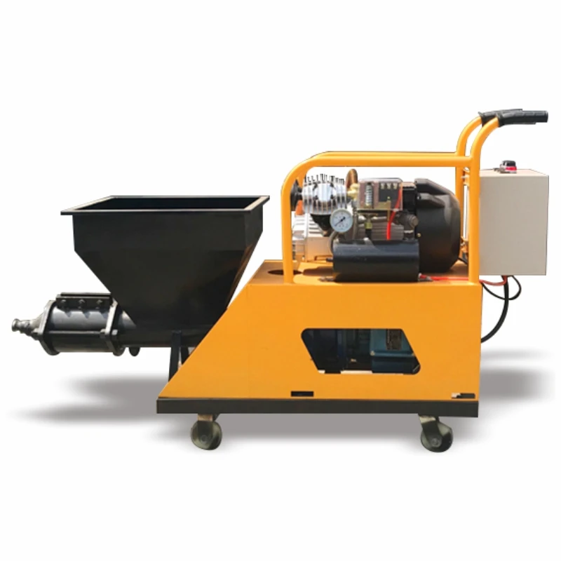 Mortar Spray Machines Rendering Machines 150m2/h Concrete Sprayer Machine on Floor