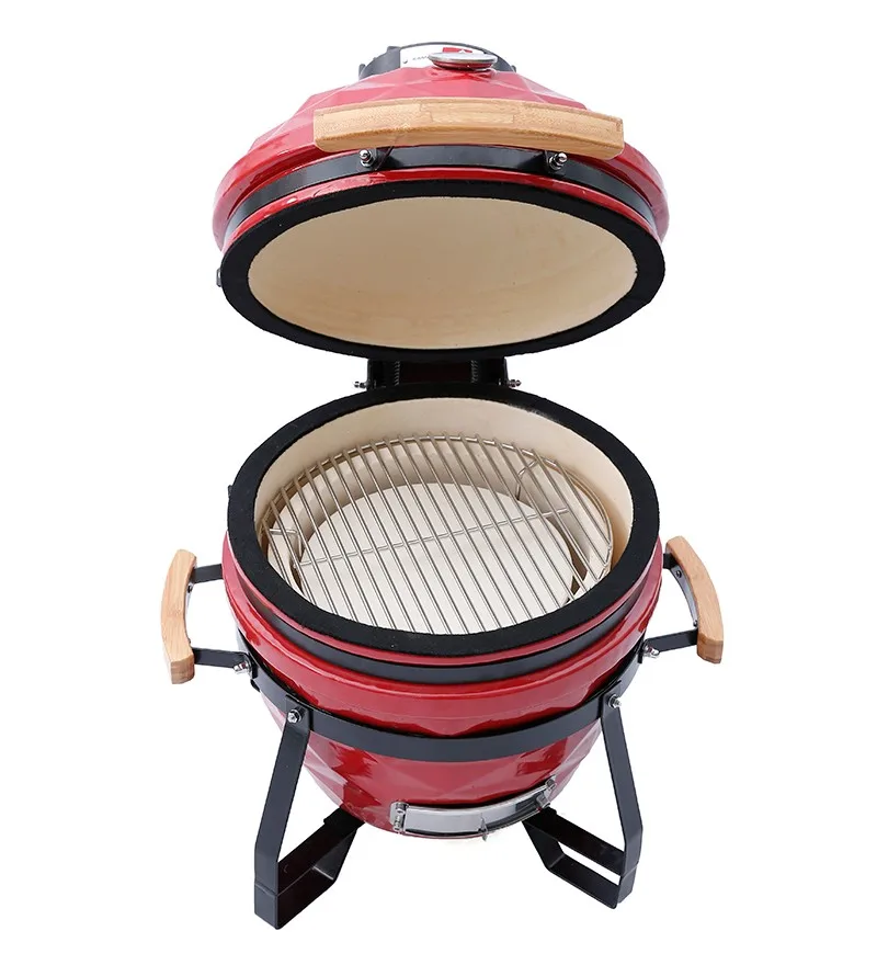 MCD 15Inch Kamado Diamond Charcoal BBQ New Original Barbecue Grill Stainless Steel For Roasting Meat BBQ Fish Grill  wh