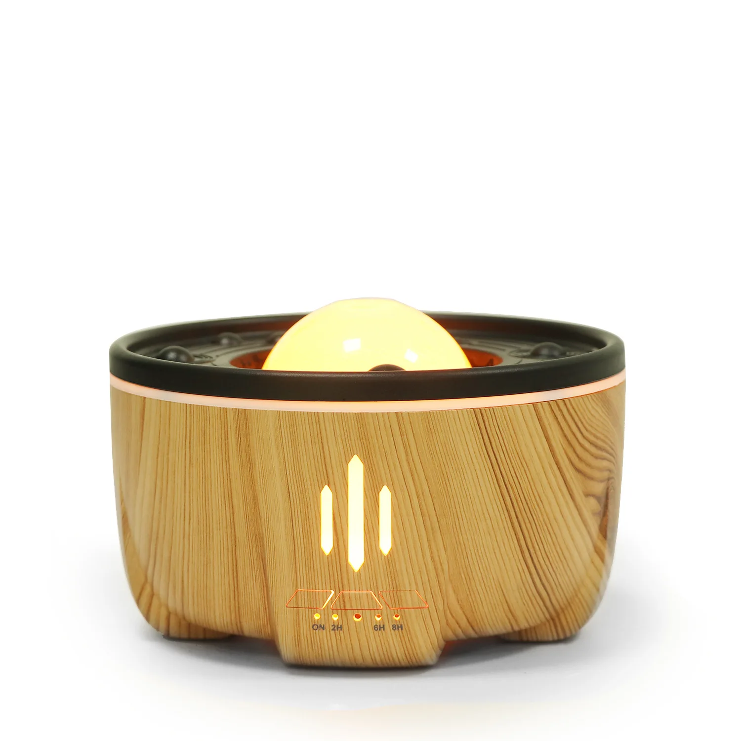 new product spit in the ring 200ml room flame humidifier ultrasonic aroma diffuser with 2 color LED lamp