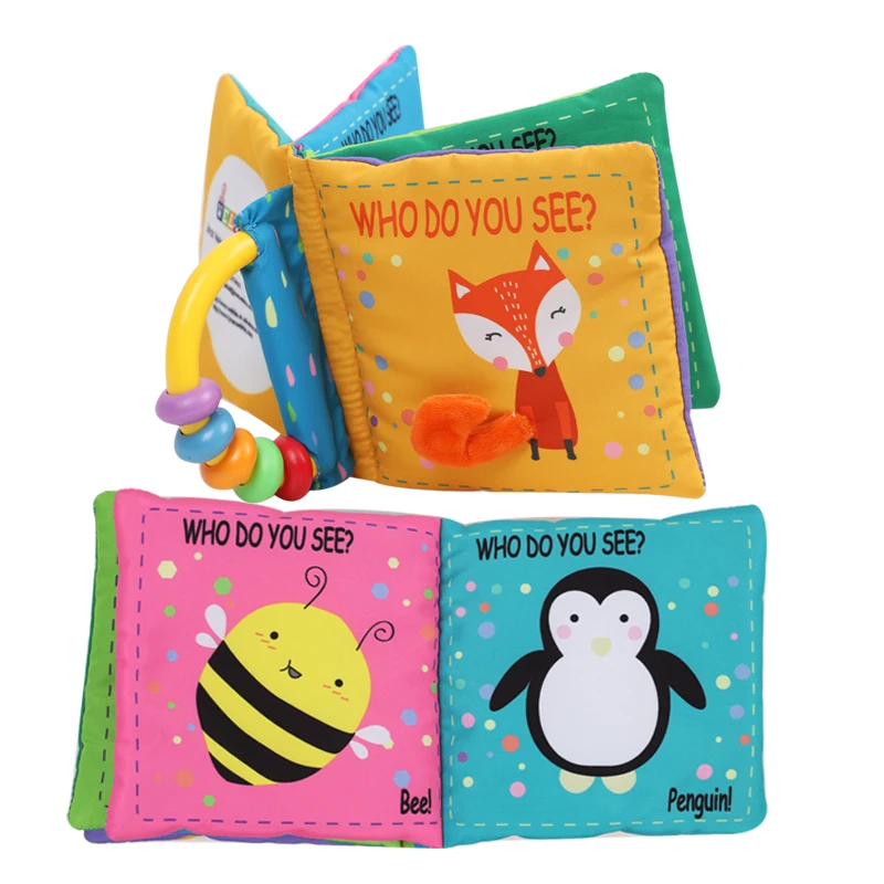 Factory made educational fabric book education custom soft books