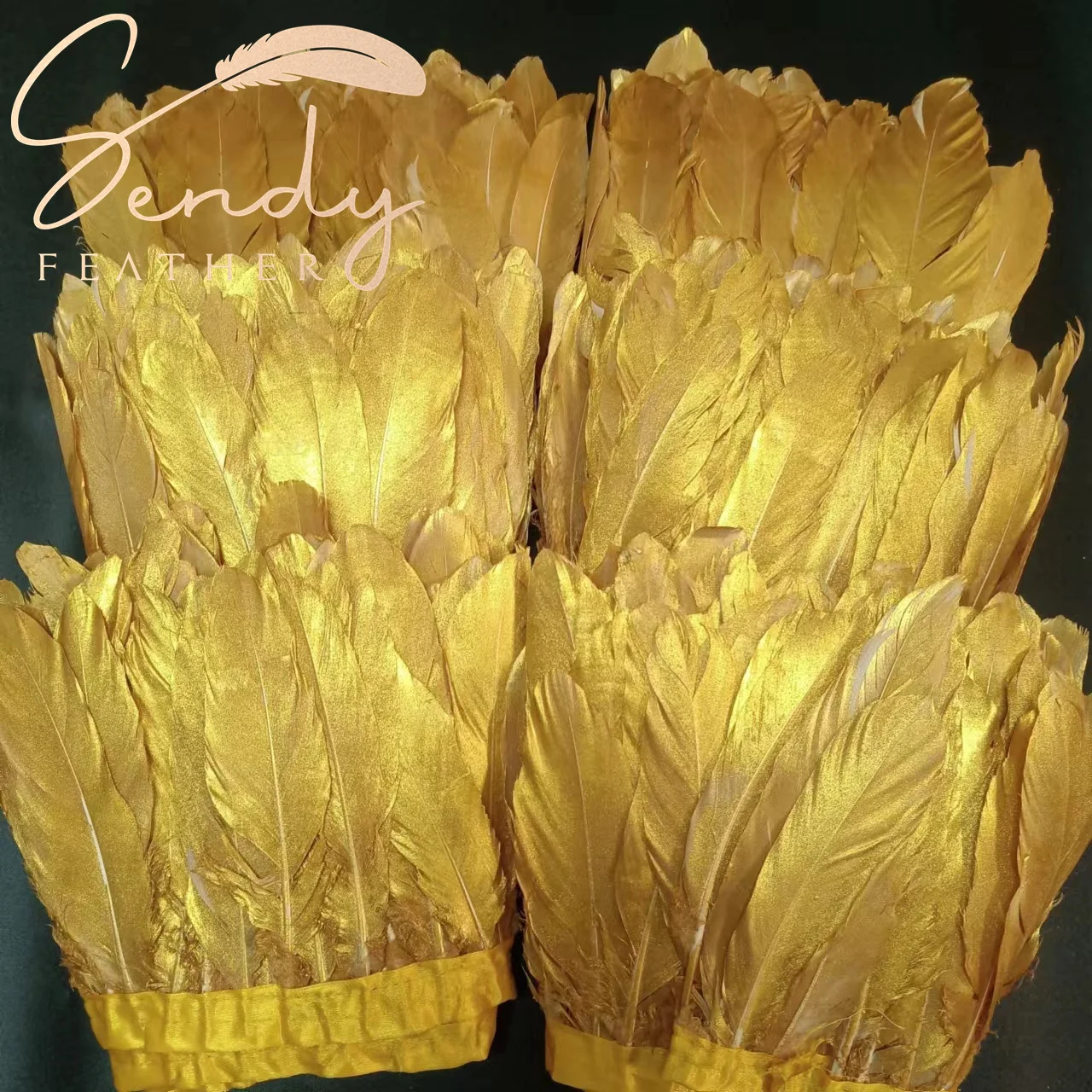 Customized colors Fashion goose feathers trims trimming fringe for clothing accessory  costumes dance carnival samba decoration