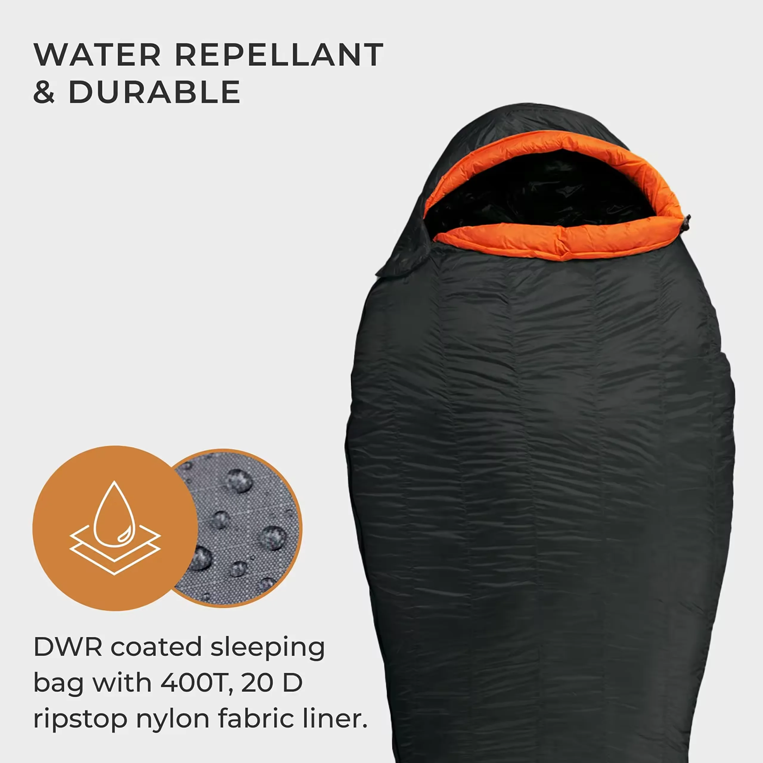 Waterproof Adult portable Winter thickened outdoor hiking four season backpack durable Mummy sleeping bag