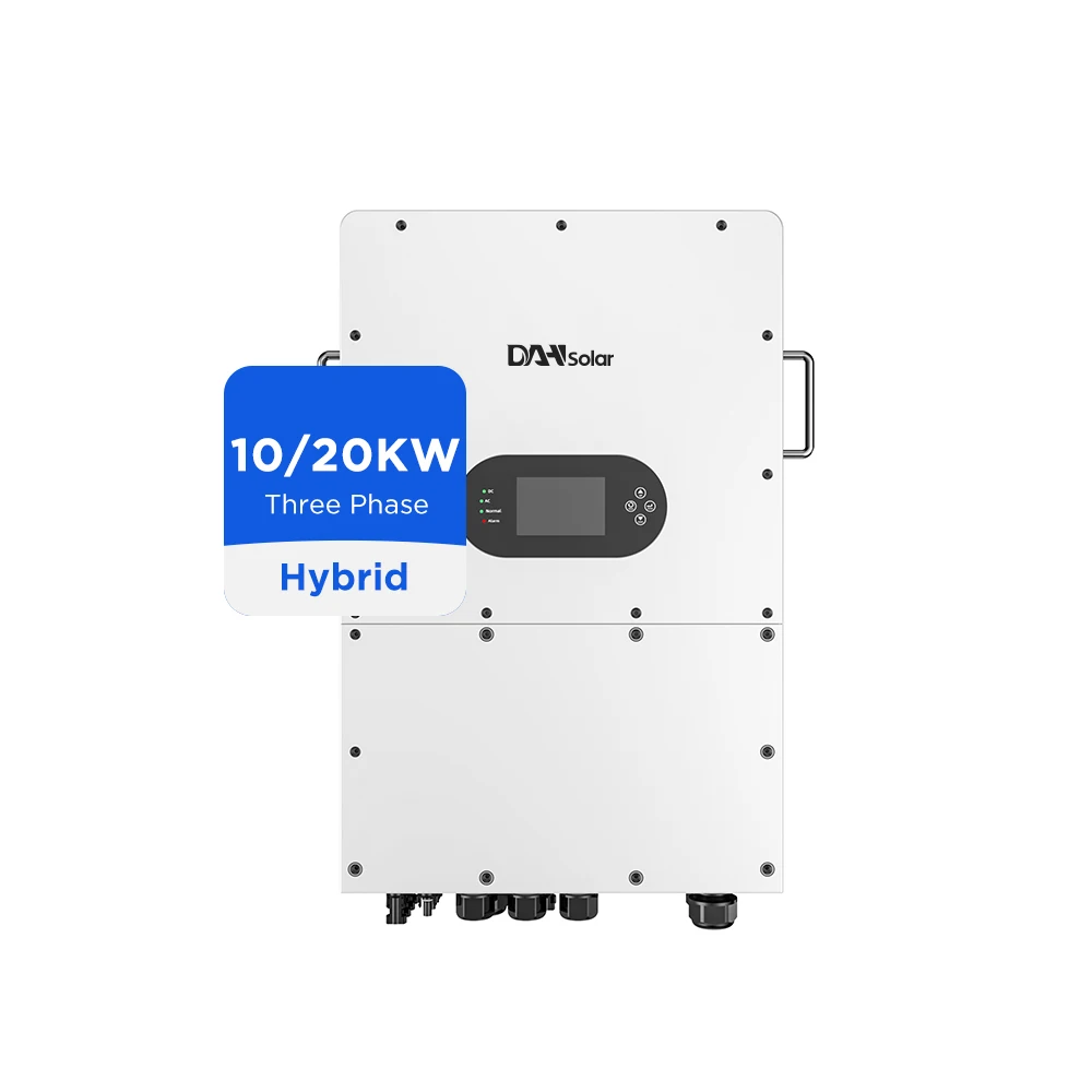 DAH 10kw 20kw Hybrid Inverter 3phase IP65 Protection 10kva 20kva Three Phase Solar Inverter 230Vac