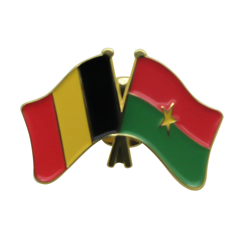 Hand made custom soft enamel the saint lapel pin for sale