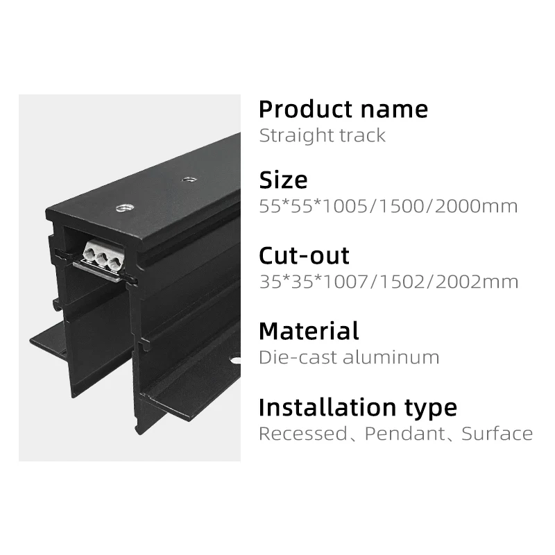 Magnetic Track Light Spot light led Fixture Novelty Lamps Ceiling Magnetic Rail System For Indoor Lighting