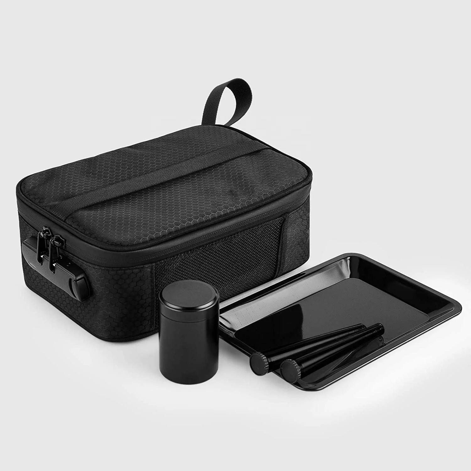 
Carbon Lined Custom Stash Glass Odor Smellproof Smoke Pipe Case Box Bags Smell Proof Bag For Smoking Weed Accessories 