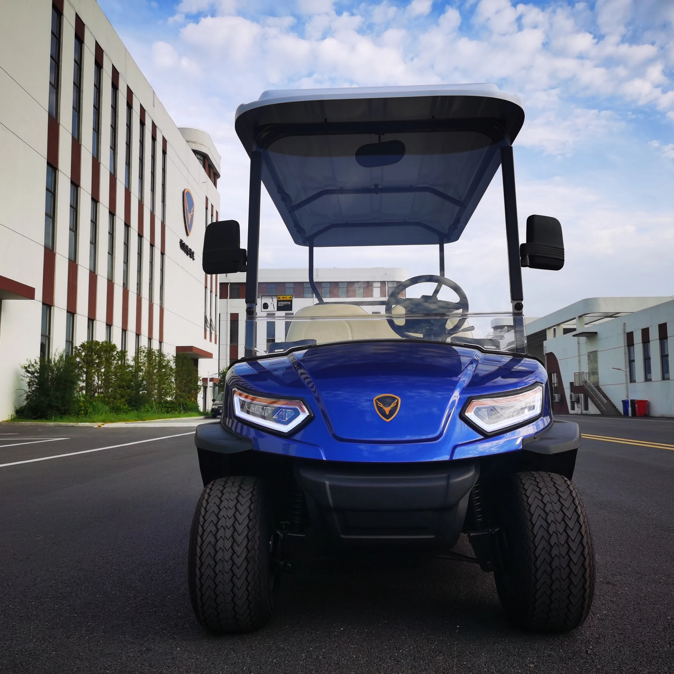 LEROAD Latest Launched Electric Blue L4 Golf Cart Hot Selling Fashionable Electric Golf Car