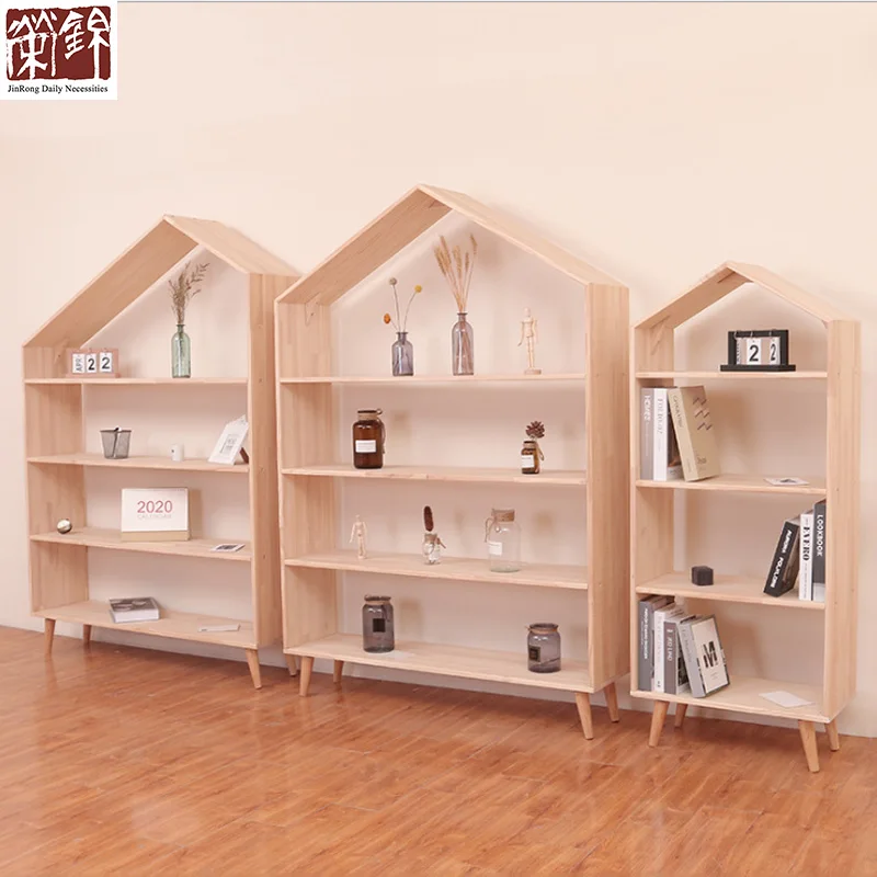 
Nordic Style Wooden Kids Bookshelf Scandinavian Wooden kids book cabinet 