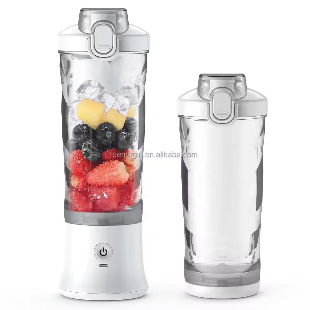 Usb Mini Fresh Fruit Juice Blender 6 Blade Blender Espremedor De Laranja 600ml Portable Juicer Dropshipping Portable Blender