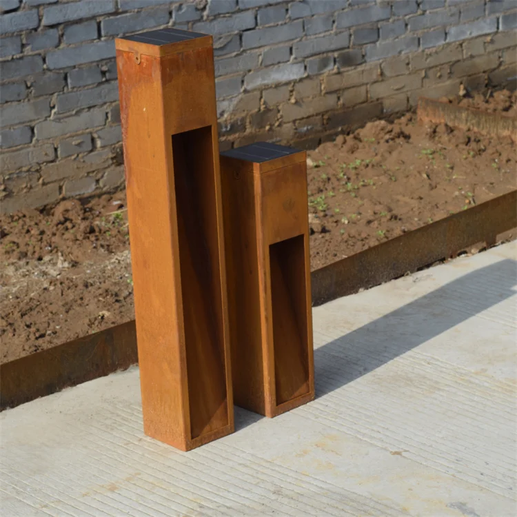 bollard light 120v modern bollard light square light box