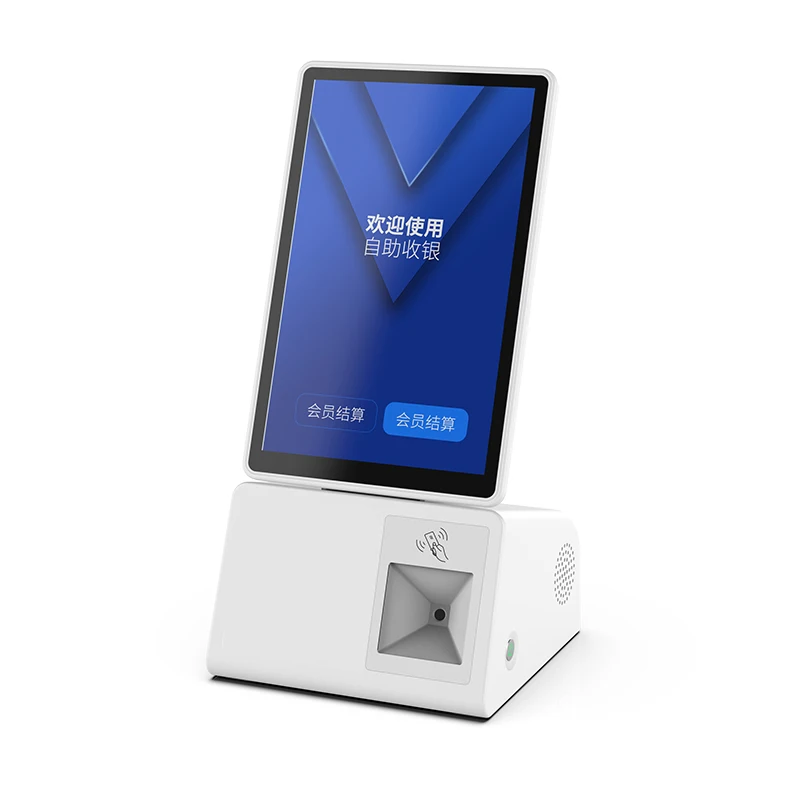 Best seller desktop 10.1inch IPS Self Order Payment Kiosk Self Ordering Machine Pos System with 58mm printer and QR code scanner
