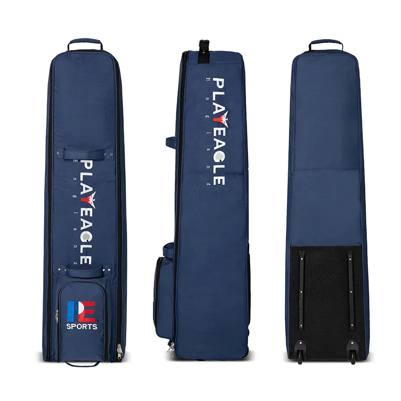 PLAYEAGLE Foldable Shockproof Nylon Golf Cart Bag With Wheels Golf Bags for Airline