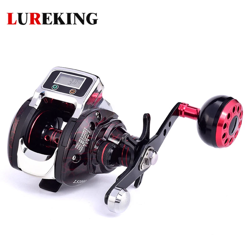 Lureking 3000 Series Waterproof Freshwater Saltwater Feeder Line Counter Fishing Reel