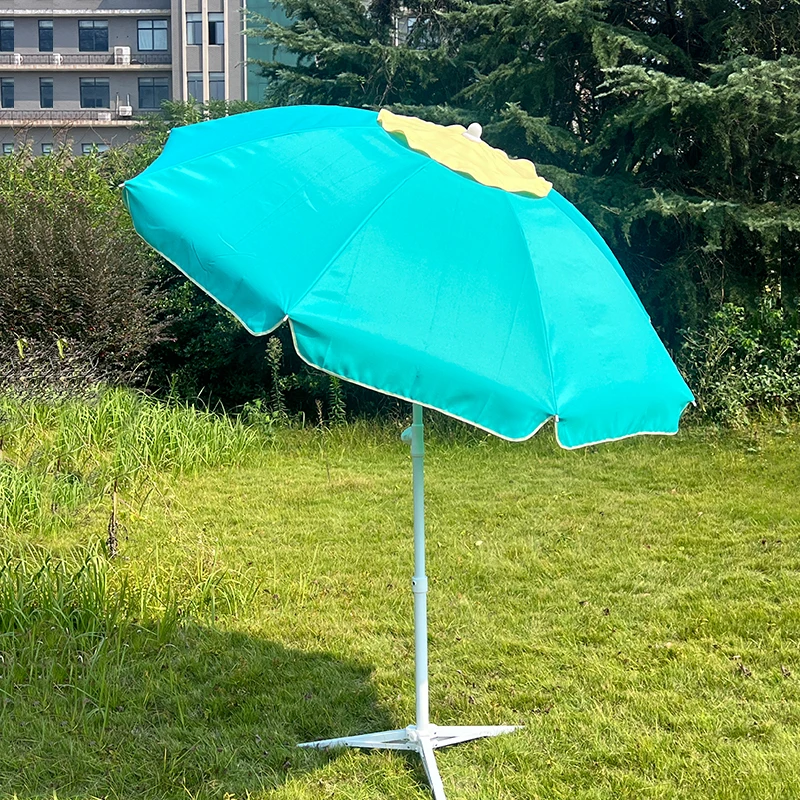 2M Wholesale Customized Stripe Pattern Waterproof Outdoor Beach Parasols Umbrella for Travel Outdoor